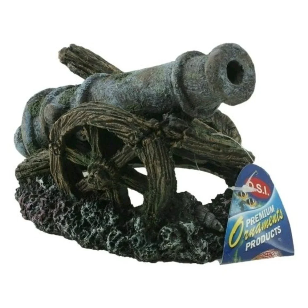 OSI Old Cannon 90207 Aquarium Decorations Ornament From Ocean Star International